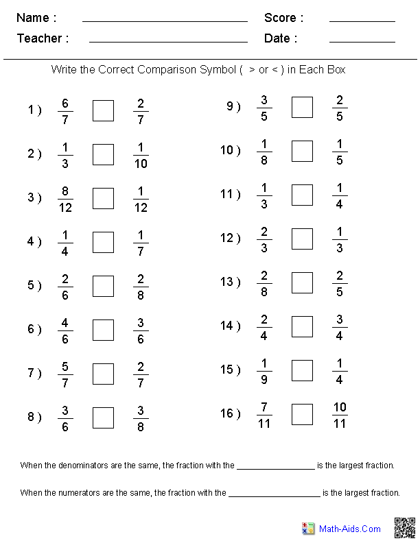 Colorful fraction review worksheet for third graders to enhance their understanding of fractions. Engaging activity sheet designed to test students' fraction skills in a fun way.