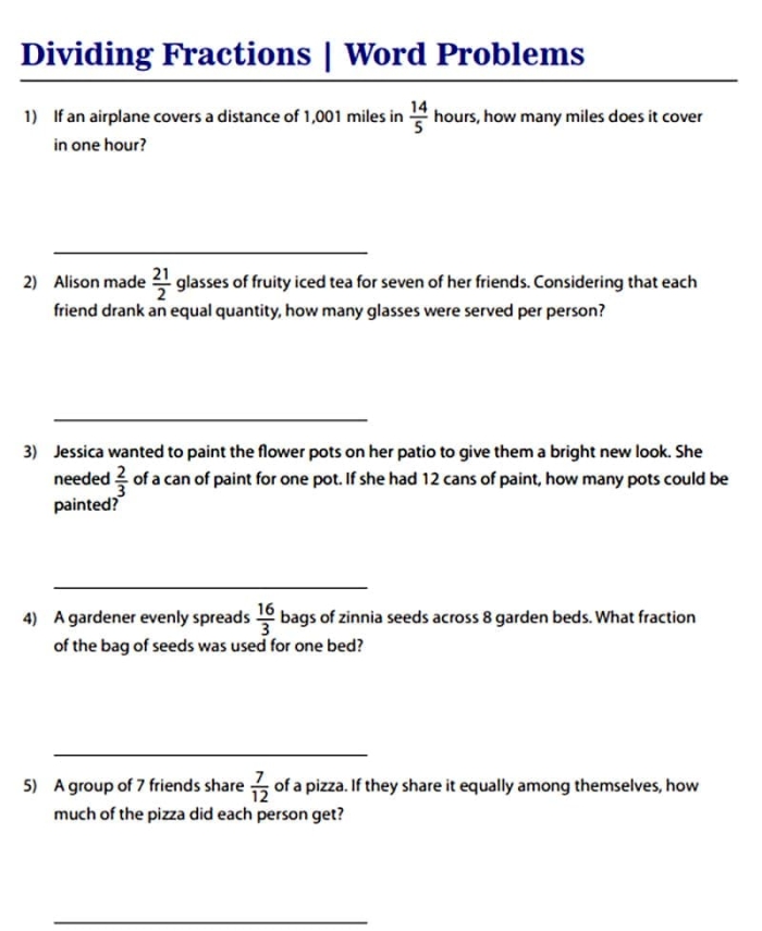 Third grade students solving fraction word problems about food and sharing portions