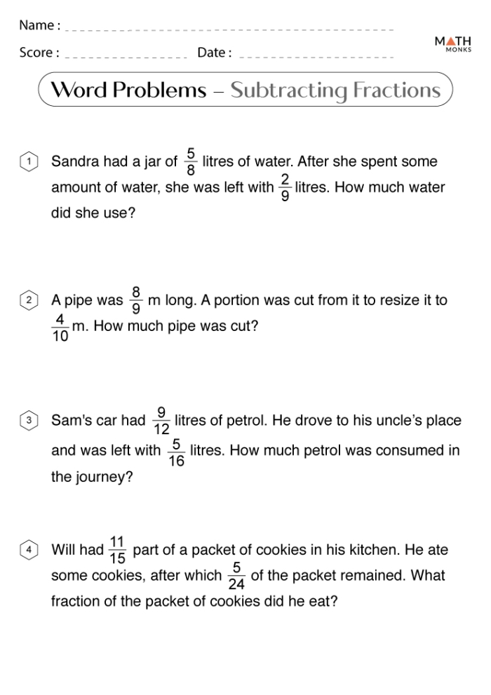 Third grade students solving fraction word problems with pizza and food examples