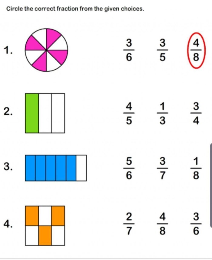 Fraction Basics Worksheet Shaded Shapes Lesson 16 Third grade math student completing a worksheet on shaded shape fraction basics 16