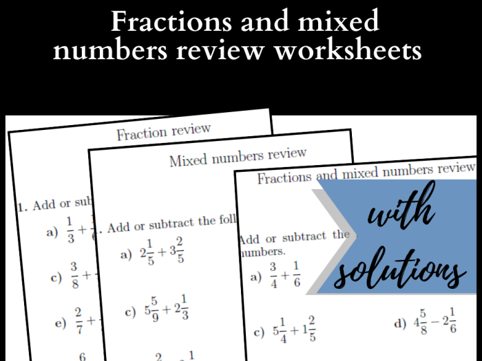 Colorful fraction review worksheet for third graders to enhance their skills