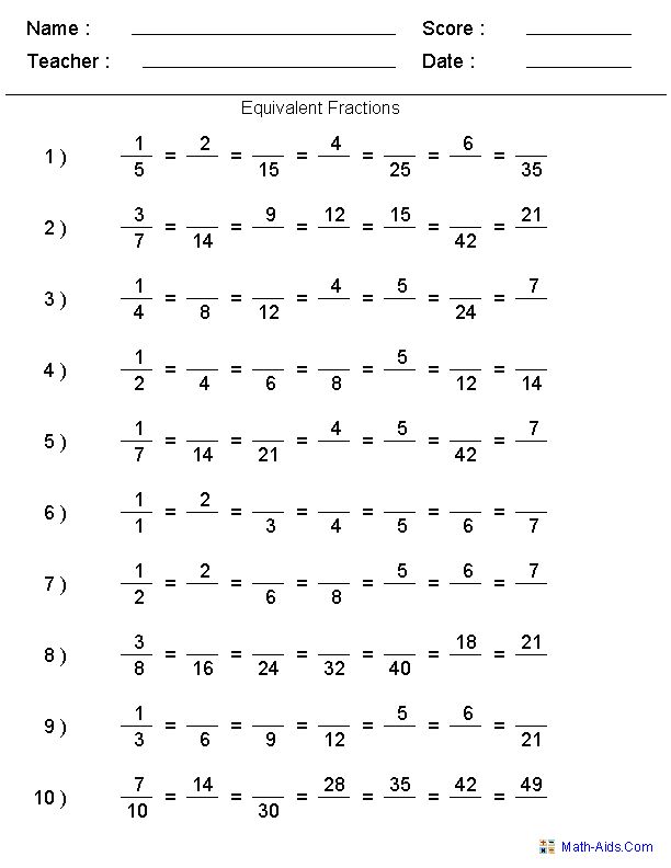 Interactive multiple choice quiz to test understanding of fractions, image 23 Fractions Quiz worksheet for third graders to assess their knowledge of simple fractions