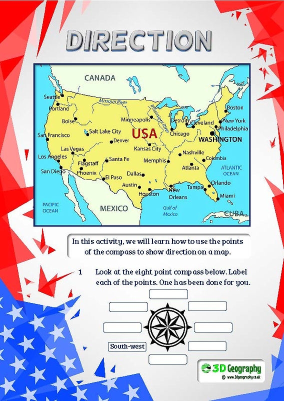 Blank U.S. map worksheet for third grade geography practice 18