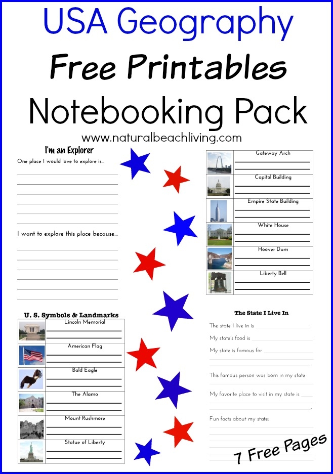 Third grade student using a map to identify US states and answer geography questions