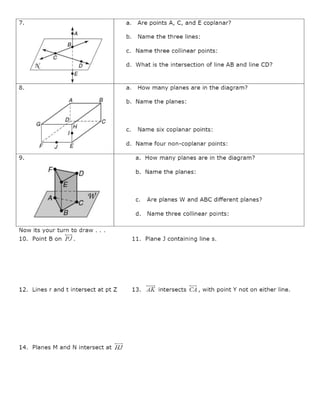 Illustration for a worksheet on geometry lines, perfect for mixed operations in third grade Geometry Lines worksheet for third graders focusing on parallel and perpendicular lines