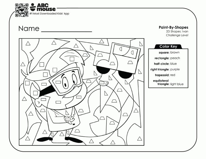 Worksheet for calculating the area of six different rooms, designed for third graders. Fun and engaging Level 1 geometry exercise focusing on rectangles.