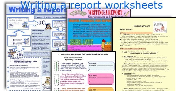 Educational resource for understanding book report components in third grade Writing the Report worksheet for third graders focusing on geometry concepts