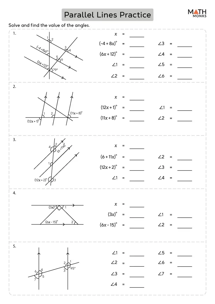 Trapezoids and Parallel Lines Practice Activity for Elementary Students Third grade geometry worksheet showing trapezoids with highlighted parallel lines for students to identify and compare 2D shapes