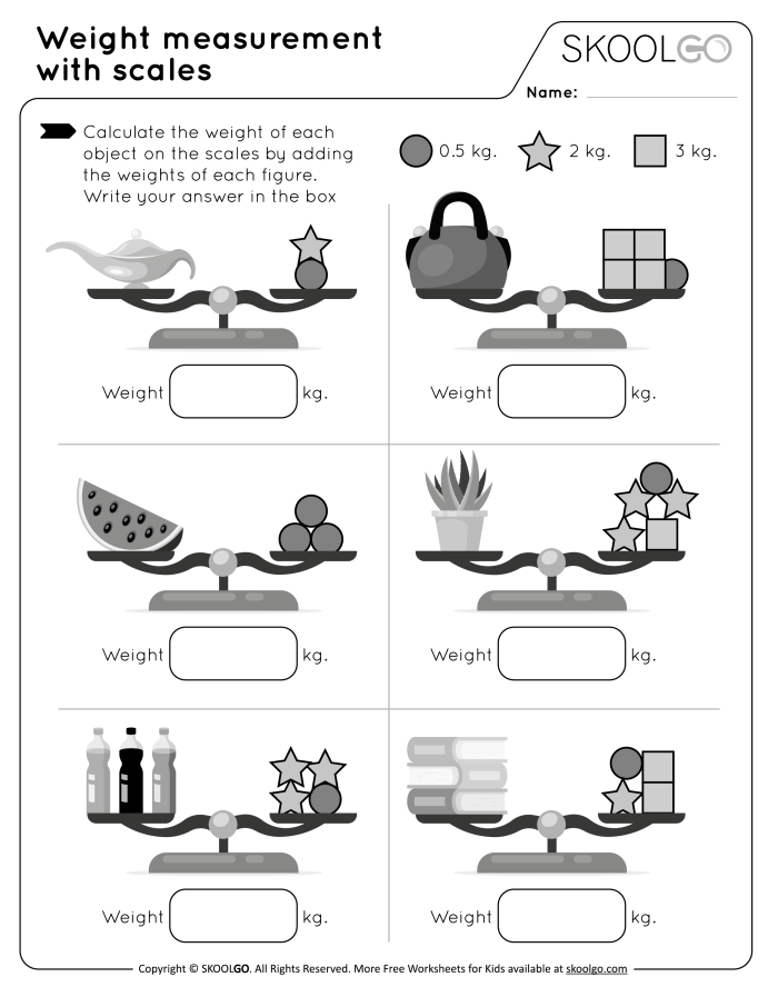 Interactive activity for learning mass in metric units Measurement worksheet featuring grams and kilograms for third graders