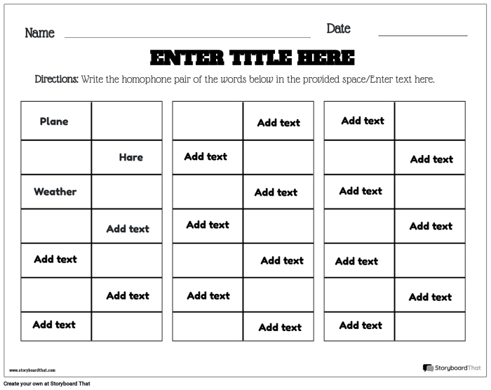 Homophone story worksheet featuring a playful monster theme for third graders