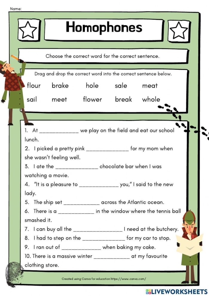 Homophones: Write It Right 1 worksheet for measurement skills Third grade worksheet featuring homophones for sentence completion