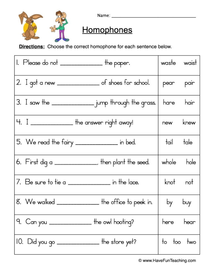 Measurement worksheet for Third Grade Third grade worksheet focusing on homophones, encouraging students to fill in sentences correctly. Homophones: Write It Right 1 - engaging activity for young learners.