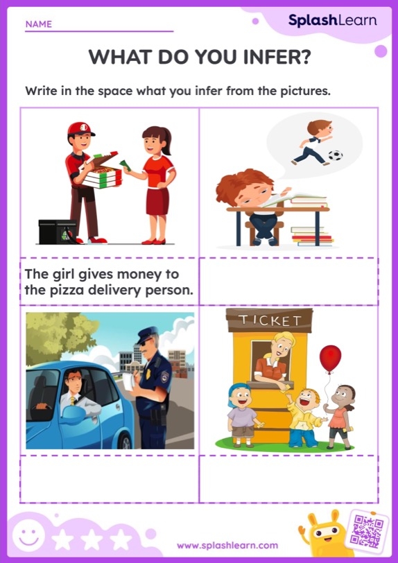 Can You Make an Inference? worksheet for addition in third grade, image 10 Worksheet for making inferences about characters and events in a passage for third graders