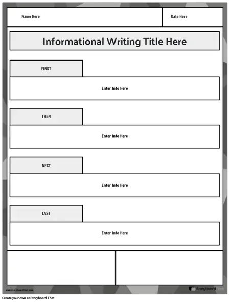 Third grade students completing an informational writing check-up assessment worksheet with prompt and response space