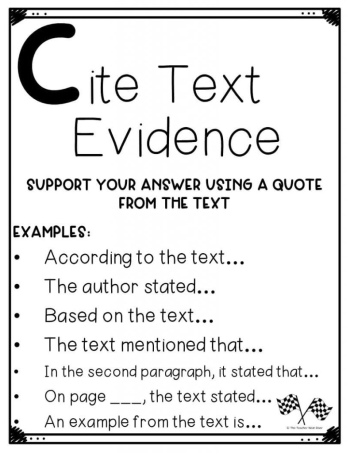 Cite the Evidence worksheet focused on introductory phrases in Earth and Space Science Worksheet for teaching third graders about introductory phrases and citing text evidence