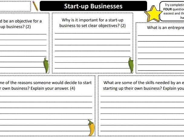 Starting a Business for Kids Math Worksheet 17 Third grade student filling out a business planning worksheet for a multiplication lesson