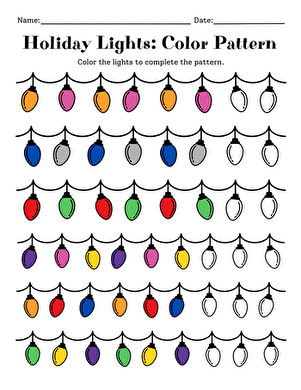 Worksheet exploring the science of light and color for third graders