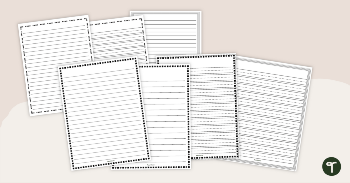 Template for standard 8 x 10.5 college-ruled paper to save on school supplies Lined paper worksheet for third-grade subtraction practice, designed for easy printing at home