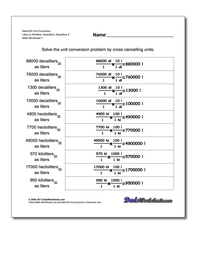 Measurement: Liters and Milliliters worksheet for third graders Children matching everyday items to liters and milliliters in a physical science worksheet