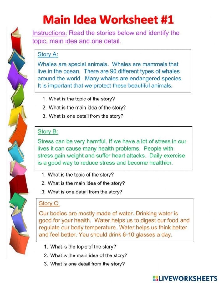 Main Idea Multiple Choice Worksheet for Grade 3 Reading Practice 5 Third grade reading comprehension worksheet focused on identifying the main idea of nonfiction texts