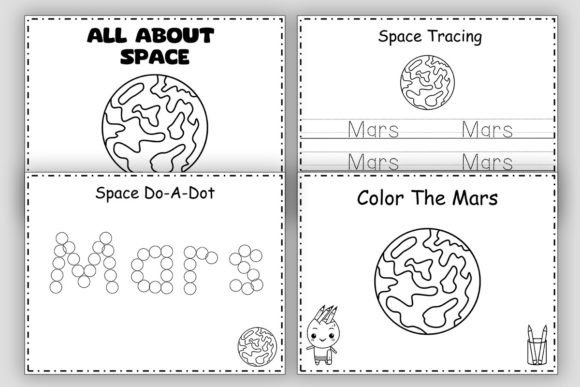 Worksheet featuring Mars, known as the Red Planet, for third-grade students