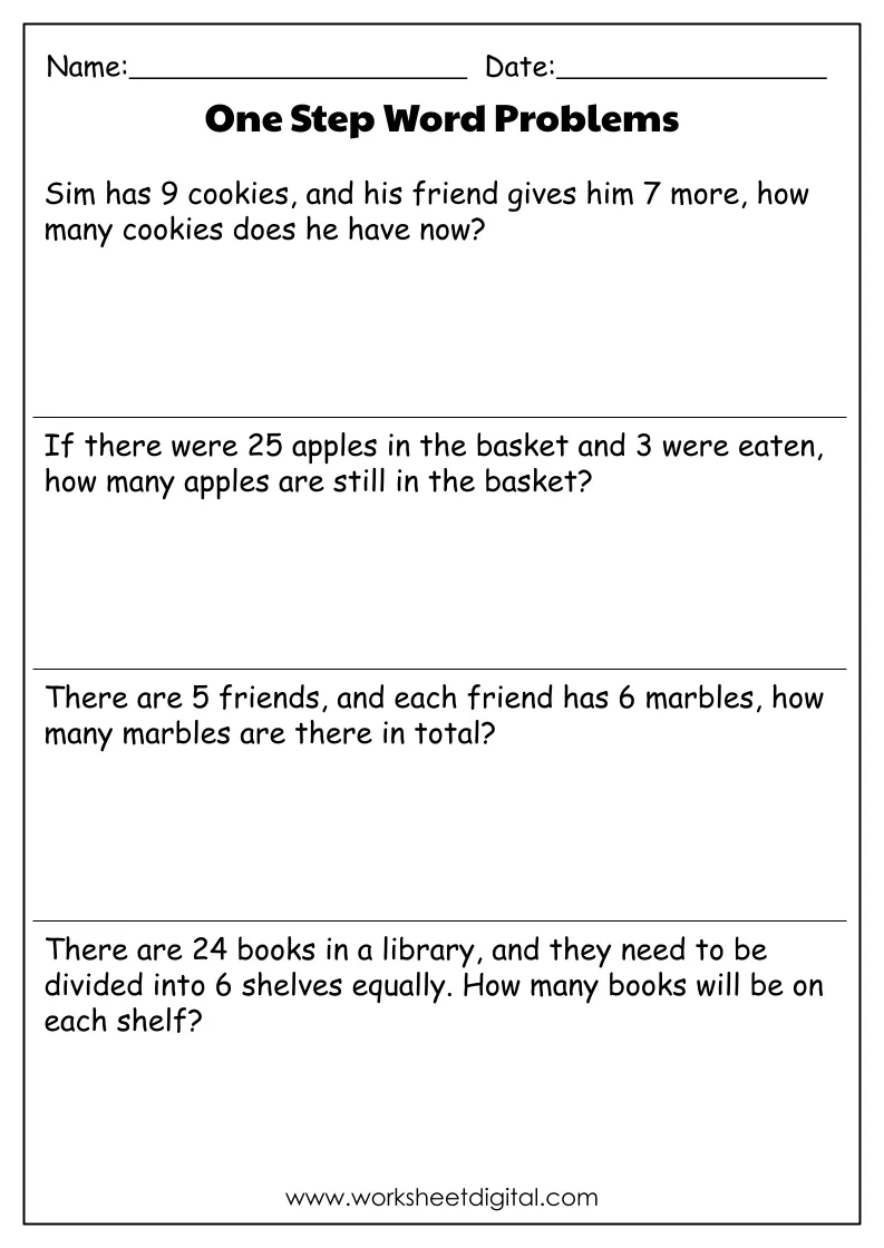 Third grade students collaborating on multiplication and division word problems worksheet