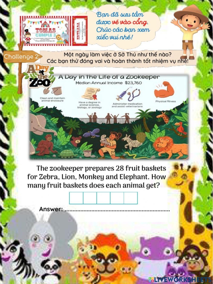 Third grade students practicing math and literacy skills on a Word Problems Check-Up worksheet