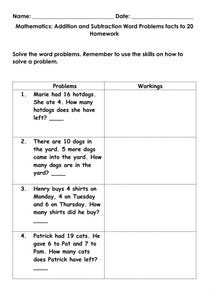 Third grade students solving addition and subtraction word problems with visual support and step-by-step guidance for problem-solving process