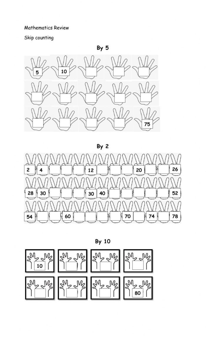 Math Review Worksheet Five for Third Grade Students Third grade student practicing essential math concepts on a comprehensive review worksheet
