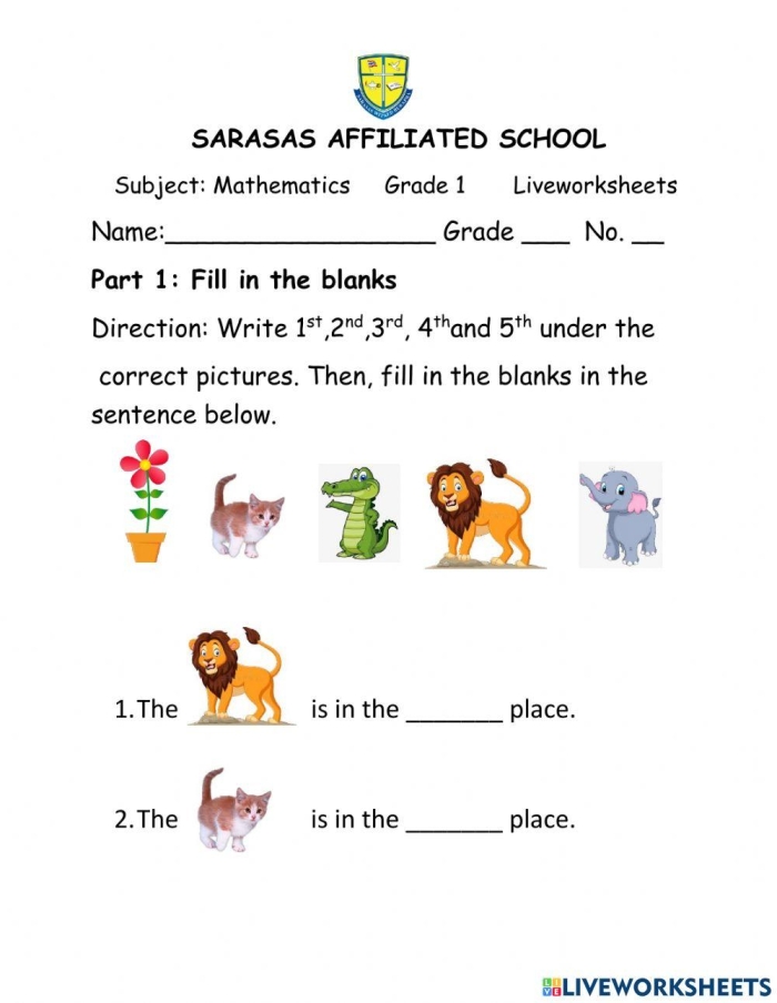 Engaging math practice sheet for test preparation and general review Math Review worksheet for third graders featuring diverse math concepts