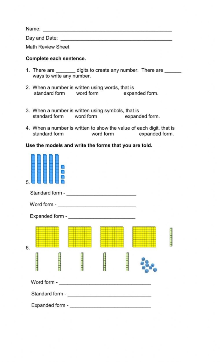 Math Review Worksheet Grade 3 Practice Exercise 23 Third grade student completing a comprehensive math review worksheet for test preparation