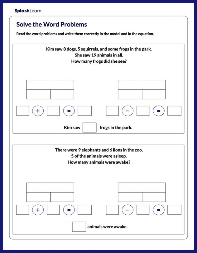 Third grade winter worksheet featuring multi-step math word problems with fractions
