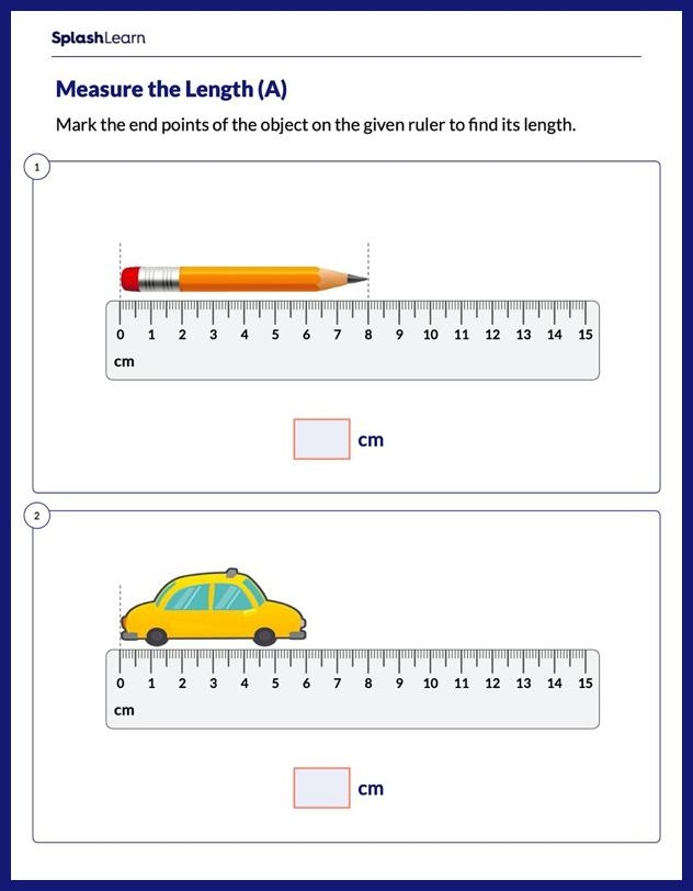 Measurement Learning Check worksheet for assessing third graders on time and money concepts