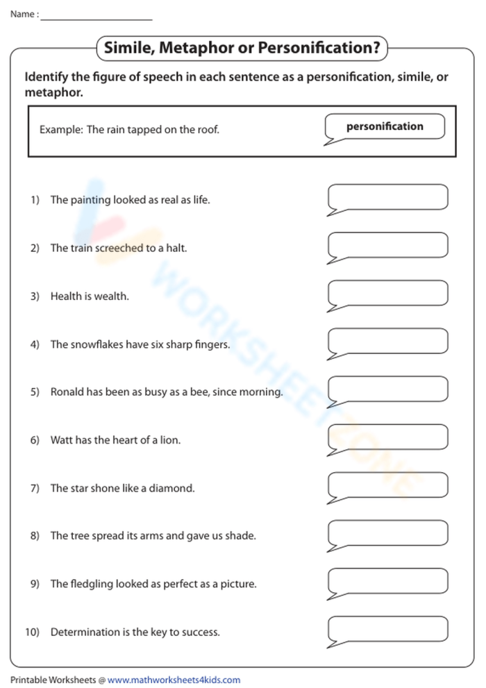 Reading worksheet for Third Grade Worksheet for third graders focusing on identifying metaphors while coloring logs. What Is a Metaphor? worksheet for reading practice.