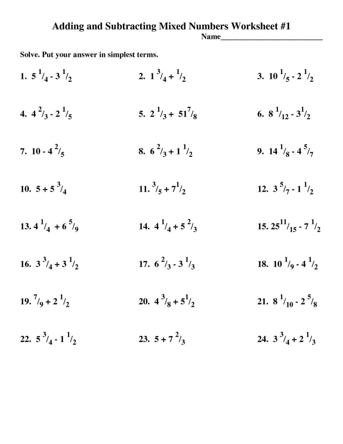 Worksheet image illustrating a mixed number for algebra practice in third grade Mixed Numbers worksheet for third graders featuring a visual representation of a mixed number