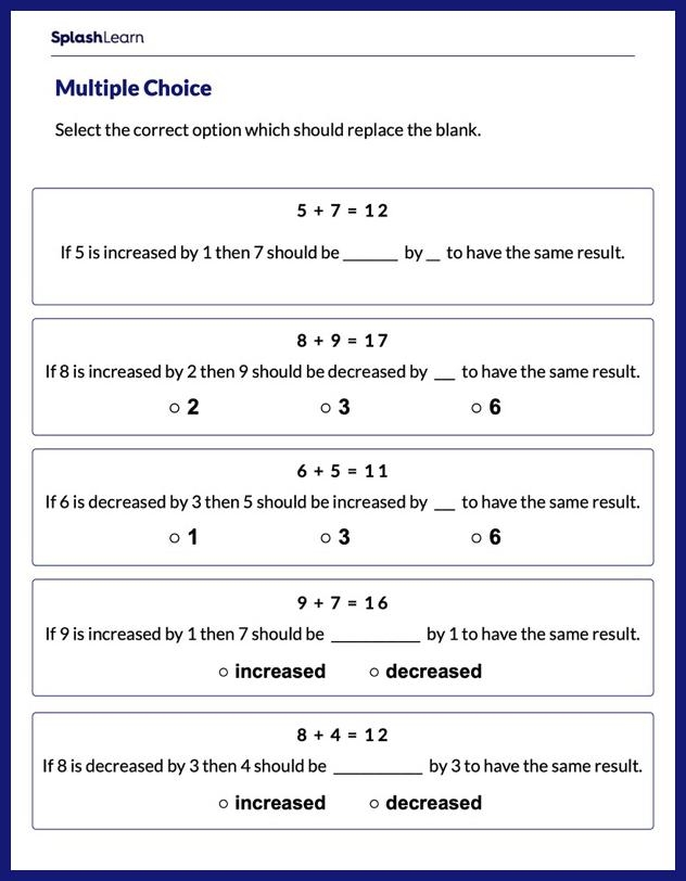 Engaging addition practice sheet for third graders to enhance their math abilities Third grade addition worksheet for practicing multiple choice math skills
