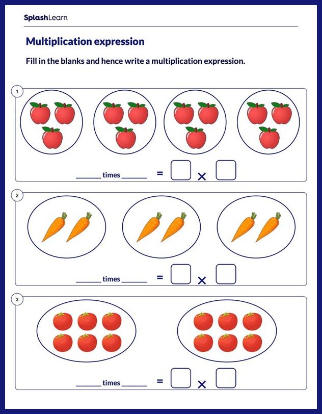 Equal Groups Smoothies Worksheet 7 Addition Activity Third grade math worksheet featuring fruit groups for repeated addition and multiplication practice