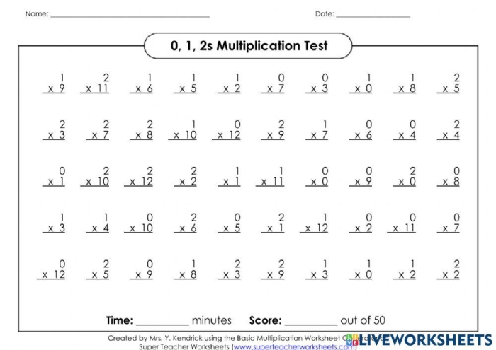 Times Tables: 2s Practice Sheet for Elementary Math Multiplication Skills Third grader practicing multiplication facts by 2 on a times tables worksheet with visual learning aids