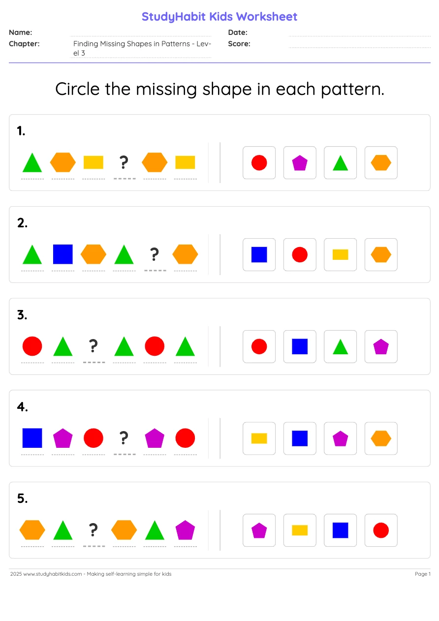 A multiplication worksheet designed for third graders to enhance pattern recognition skills