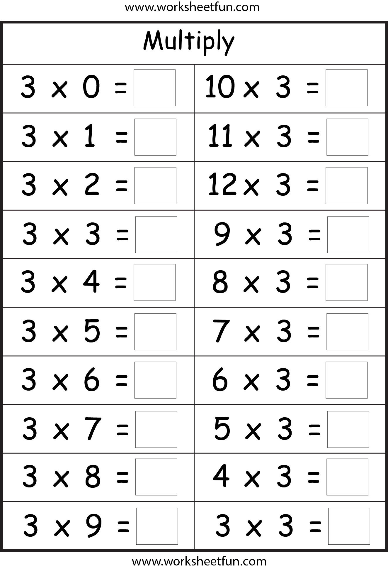 Third grade Earth and space science worksheet for practicing multiplication facts and regrouping 13