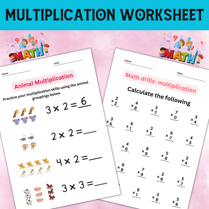 Third grade Earth and Space Science multiplication fact worksheet with regrouping practice