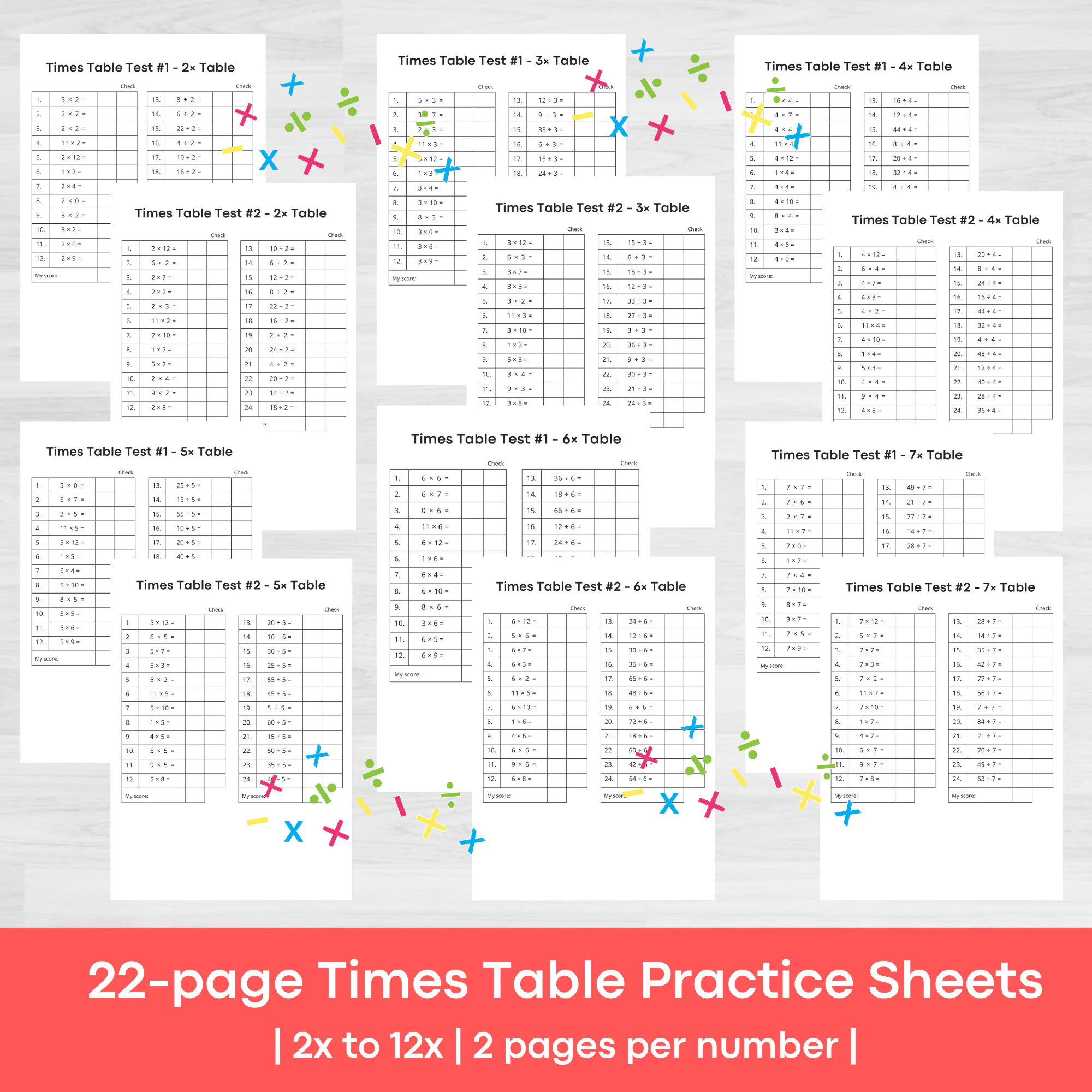 Printable multiplication times table worksheet for third graders to enhance their math skills. Explore patterns in multiplication with this engaging educational resource.