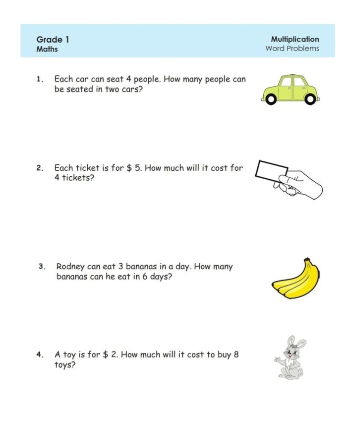 Two-Step Multiplication Word Problems Worksheet 19 Third grade students practice solving two-step multiplication word problems on this two-page math worksheet