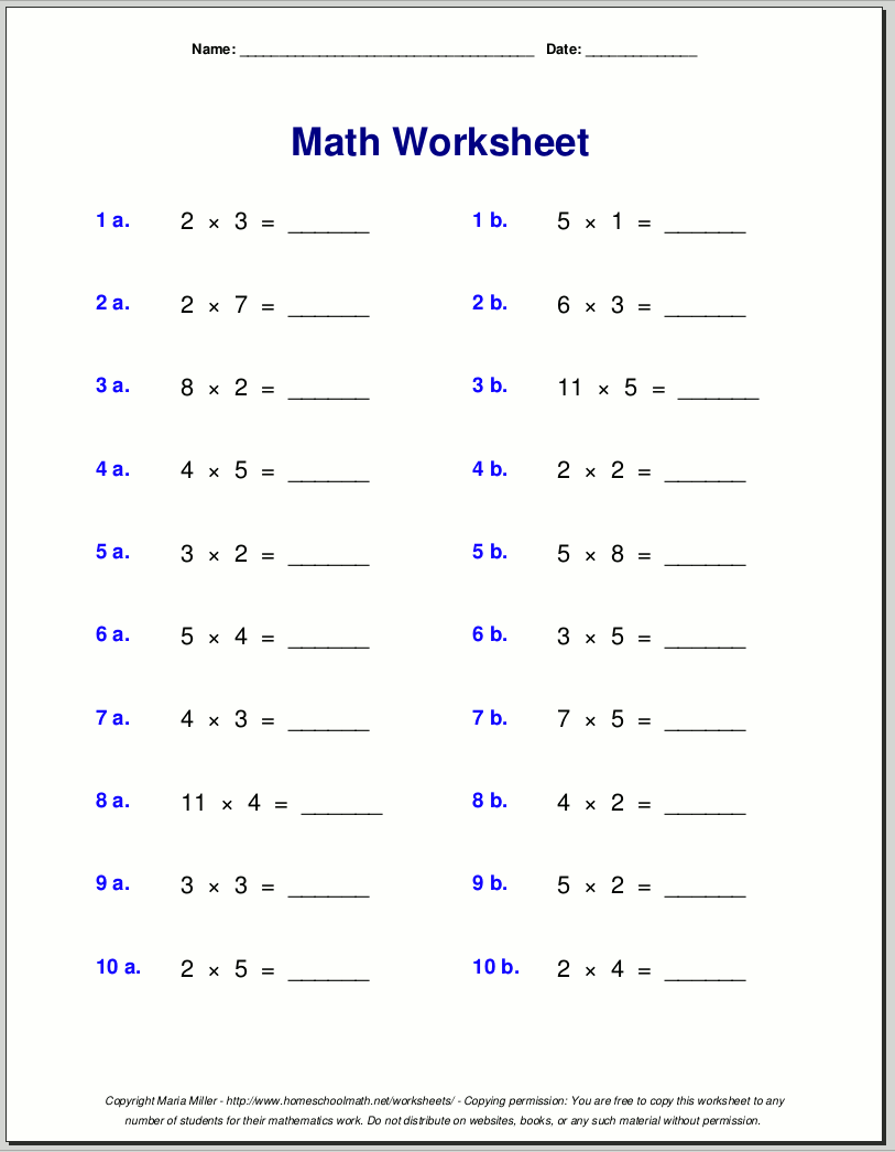 Interactive math learning activity for kids to complete their multiplication skills Alex's Multiplication Table worksheet for third graders with missing values to fill in