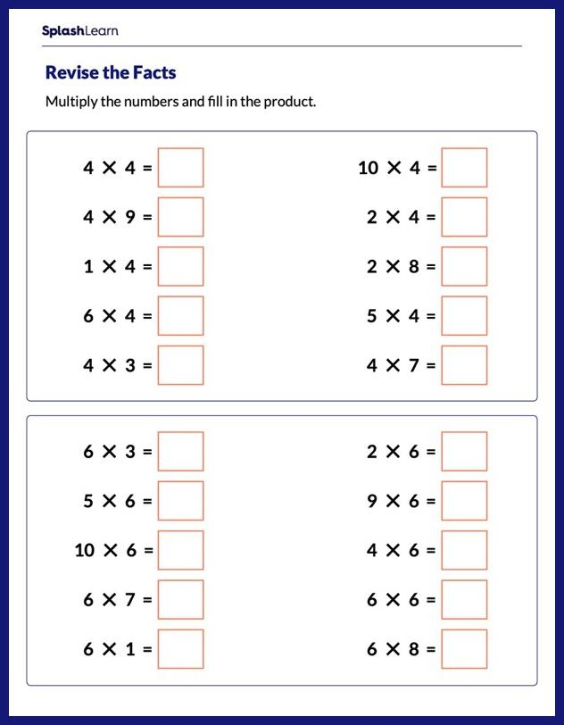 Third grade student working on a space themed multiplication fact worksheet with regrouping