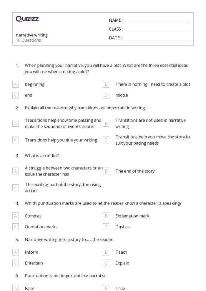 What is a Narrative and Kinds of Narratives worksheet 8 Third grade phonics worksheet featuring a creative narrative genre mapping activity