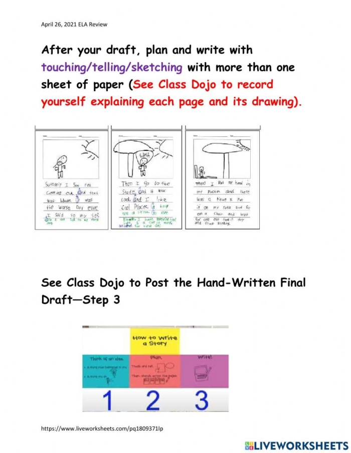 Third grade student completing a narrative poetry worksheet focused on algebraic patterns