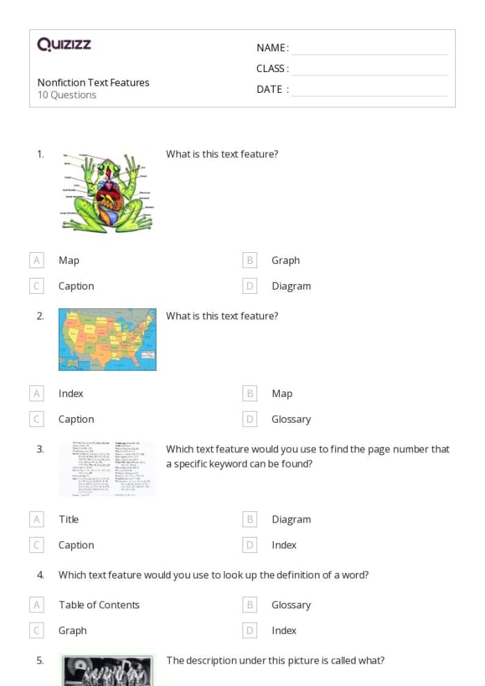 Nonfiction Text Features Wild Wild Weather Worksheet Activity 14 A third grade student completing a nonfiction reading worksheet about extreme weather patterns