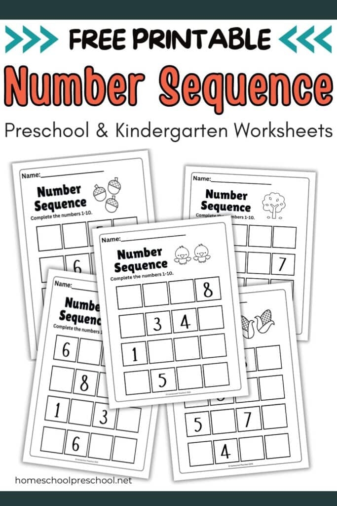 Third grade math worksheet showing 18 number sequences with missing numbers for students to solve using logic and number sense