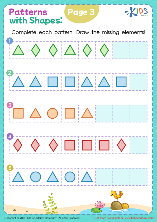 Follow the Rules: Number Patterns worksheet for third grade learning Worksheet featuring number patterns for third graders to solve